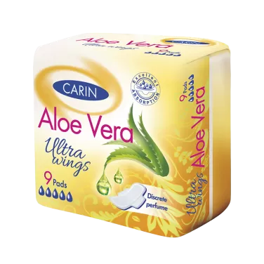 ultra aloe vera ultravékony szárnyas intimbetét 9 db