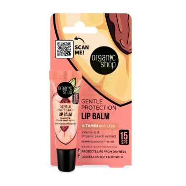 bio ajakbalzsam vitamin booster e-vitaminnal és barackkivonattal spf15 10 ml