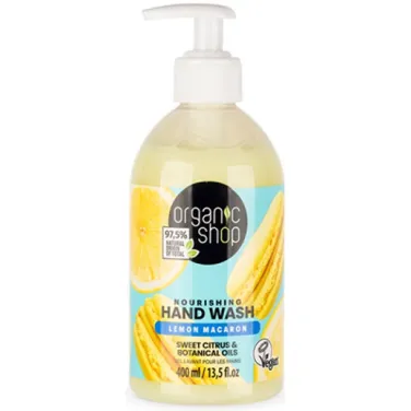“lemon macaron” tápláló folyékony szappan édes citrusfélékkel és növényi olajokkal 400 ml