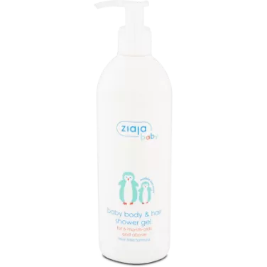 Baba és gyermek hipoallergén pumpás tusfürdő test haj 400 ml